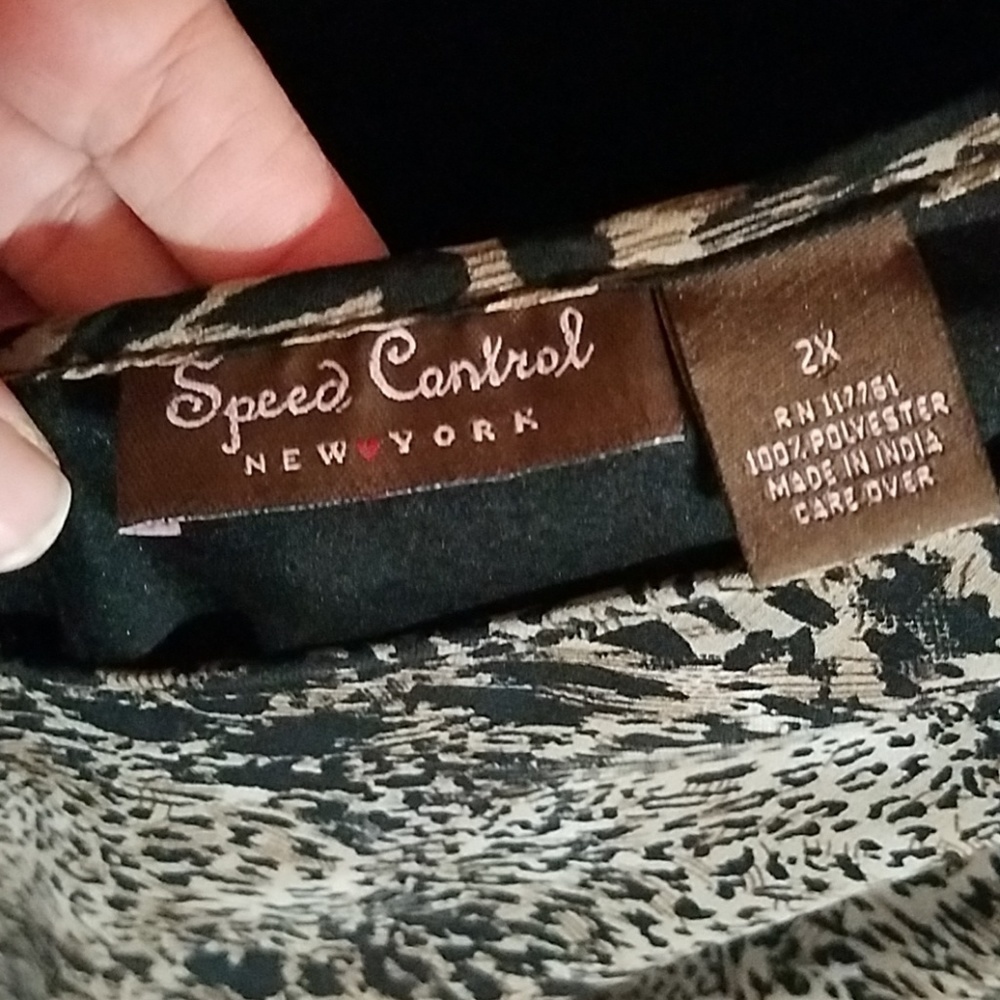 Speed Control 2xl Animal Print Gathered Waist - Picture 4 of 4